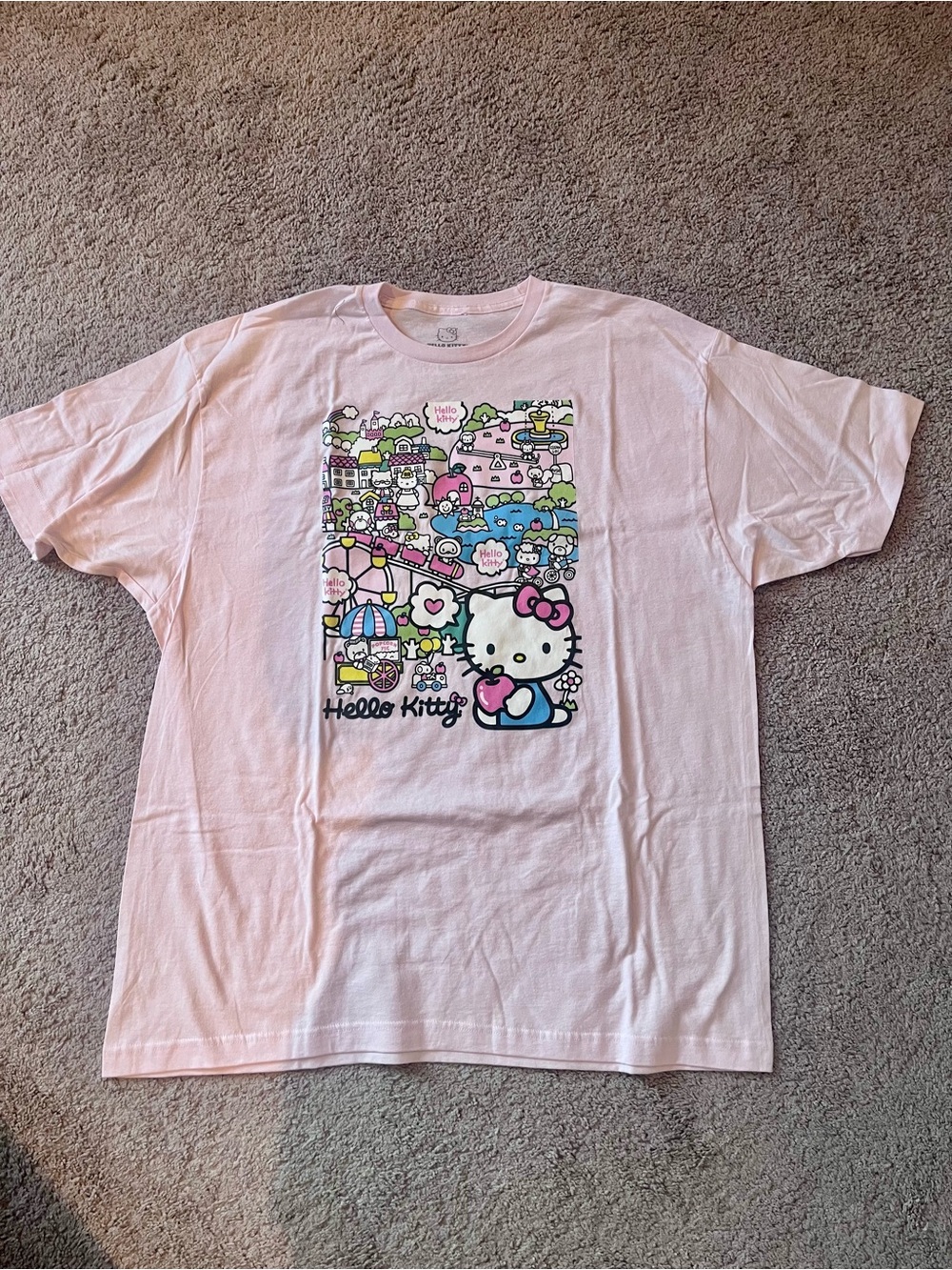 Sanrio Hello Kitty Pink Short Sleeve Graphic Tee - Size XXL